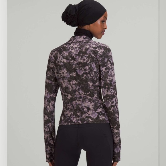 Lululemon Luxtreme Running Half-Zip Inflect Floral Lunar Rock Multi size 4 - Picture 4 of 10